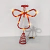 Cross-border decoraciones de navidad navidad feliz top de árbol estrellas decoraciones luces accesorios árbol de navidad angel LED luce polvos esparcido top de árbol estrellas puntería nuevo details Picture